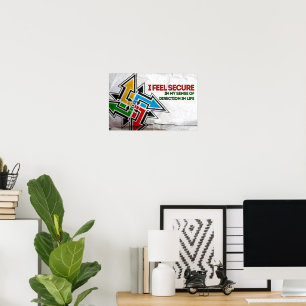 "Ik voel me veilig" Motivatie Affirmatie Poster