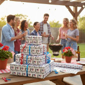 Ik voel me verbonden met de VS Cadeaupapier