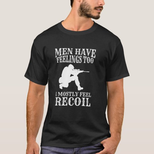Ik Voel Meestal Terugstoot Grappige Airsoft T-shirt (Voorkant)