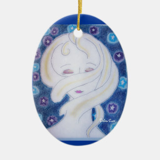 Ik voel mijn Universe-ovalen versiering Keramisch Ornament