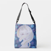 Ik voel mijn universum over de druk crossbody tas (Achterkant)