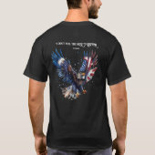 Ik voel niet de behoefte om te reageren op Patriot T-shirt (Achterkant)