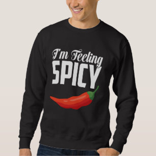 Ik voel pittige hete peper uitspraak chili liefheb trui