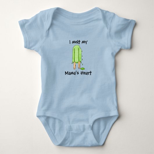 Ik voelde mijn mama's hart Baby-pak Romper (Voorkant)