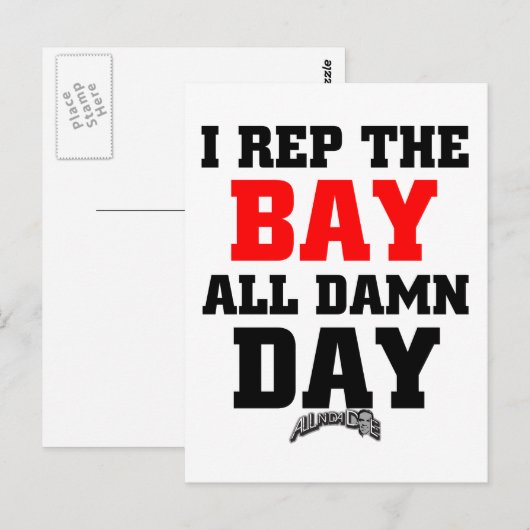 Ik voer de baai uit briefkaart (Voorkant / Achterkant)