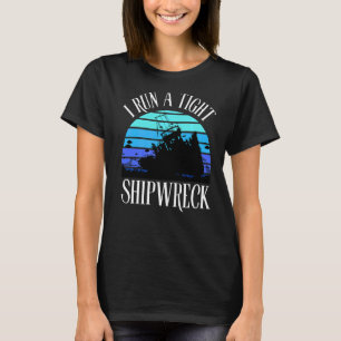 Ik voer een Ouderschap uit met een schipbreuk T-shirt
