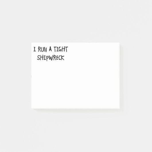 Ik voer een Tight Shipwreck uit Post-it® Notes (Voorkant)