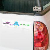 Ik Volg Bumper Sticker (Op Truck)