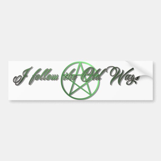 Ik volg de oude strookjes met de bumpersticker (Voorkant)