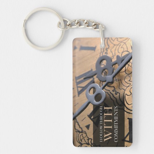 "Ik volg door" Motivatie Affirmatie Sleutelhanger (Voorkant)