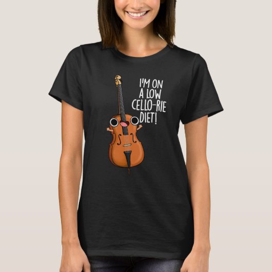 Ik Volg Een Dieet Met Lage Cello-rieën Cello-spree T-shirt (Voorkant)