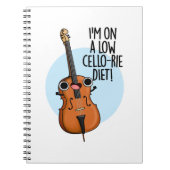 Ik Volg Een Dieet Met Lage Cello-rieën Grappige Ce Notitieboek (Voorkant)