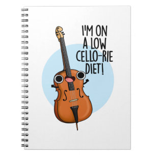 Ik Volg Een Dieet Met Lage Cello-rieën Grappige Ce Notitieboek