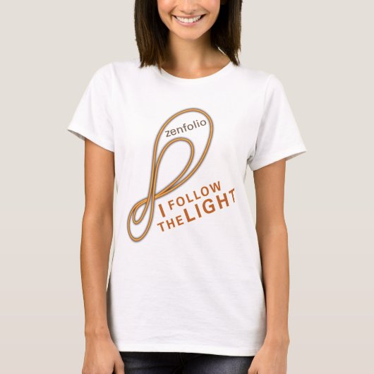 Ik volg het shirt van de lichtlange hoes (Voorkant)