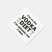 Ik Volg Het Vodka Dieet Servet (Hoek)