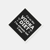 Ik Volg Het Vodka Dieet Servet (Hoek)