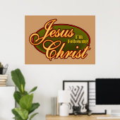 Ik volg Jezus Christus Poster (Thuiskantoor)