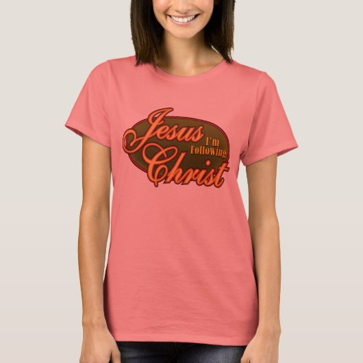 Ik volg Jezus Christus T-shirt (Voorkant)