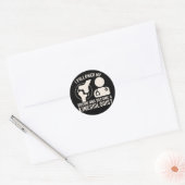 Ik volgde mijn droom en werd kinesioloog ronde sticker (Envelop)