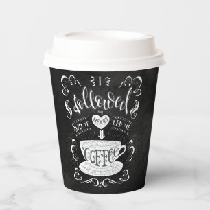 Ik volgde mijn hart en het leidde me naar koffie papieren bekers