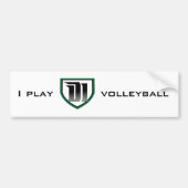Ik volleybal D1: Bumpersticker (Voorkant)