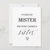 Ik vond dat m'n zus een platte kaart kreeg. (Voorkant)