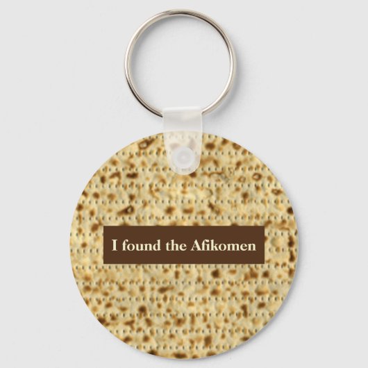 Ik vond de Afikomen matzo Passover Sleutelhanger (Voorkant)
