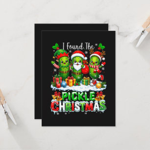 Ik Vond De Augurk Kerstmis Drie Kerstman Kaart