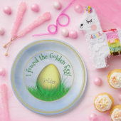 "Ik vond de gouden eitje voor paaseieren" Papieren Bordje (Feest)