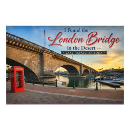 Ik vond de London Bridge in Lake Havasu, Az. Foto Afdruk