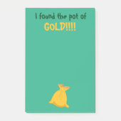 Ik vond de pot met gouden St. Patrick's Day Post-it® Notes (Voorkant)