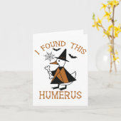 Ik vond deze grappige eend grappige Halloween heks Kaart (Gele Bloem)