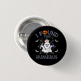 Ik vond deze grappige geest verpleegkunde Hallowee Ronde Button 3,2 Cm