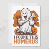 Ik vond deze grappige T-shirt met opperarmbeen leu Feestdagenkaart (Voorkant)