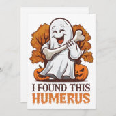 Ik vond deze grappige T-shirt met opperarmbeen leu Feestdagenkaart (Voorkant / Achterkant)