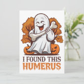 Ik vond deze grappige T-shirt met opperarmbeen leu Feestdagenkaart (Staand voorkant)