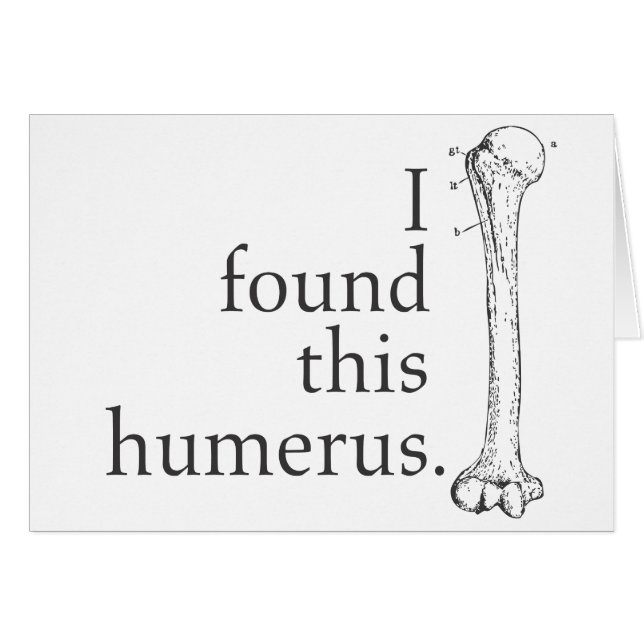 Ik vond deze Humerus (Voorkant Horizontaal)