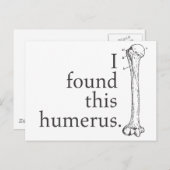 Ik vond deze Humerus Briefkaart (Voorkant / Achterkant)
