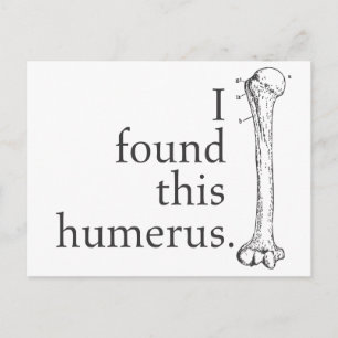 Ik vond deze Humerus Briefkaart