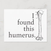 Ik vond deze Humerus Briefkaart (Voorkant)