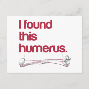 Ik vond deze humerus briefkaart