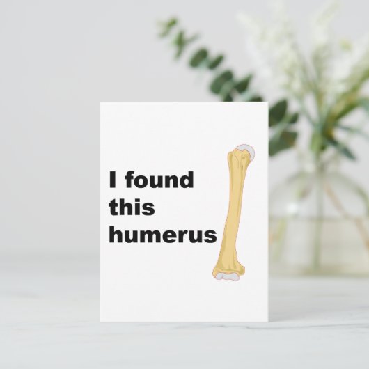 Ik vond deze Humerus Briefkaart (Staand voorkant)