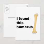 Ik vond deze Humerus Briefkaart (Voorkant / Achterkant)