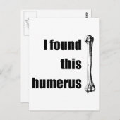 Ik vond deze Humerus Briefkaart (Voorkant / Achterkant)