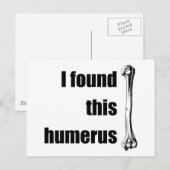 Ik vond deze Humerus Briefkaart (Voorkant / Achterkant)