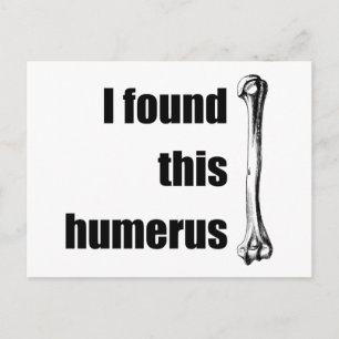 Ik vond deze Humerus Briefkaart
