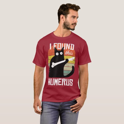 Ik vond deze Humerus Cats Humoureuze paarse grappi T-shirt (Voorkant volledig)