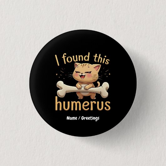 Ik vond deze humerus Een geestige vertelling over Ronde Button 3,2 Cm (Voorkant)