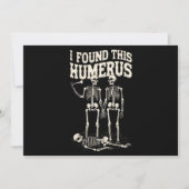 Ik vond deze humerus grappig skelet Halloween Kaart (Voorkant)