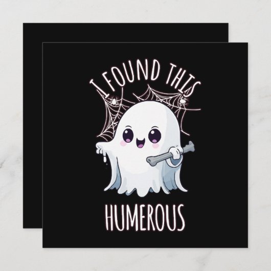Ik vond deze humerus grappige Halloween geest (Voorkant / Achterkant)